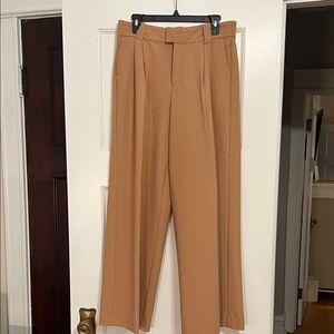 Abercrombie & Fitch Tan Wide-Leg Trousers